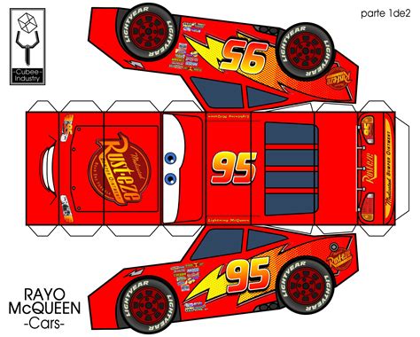 Printable Lightning Mcqueen Papercraft - Printable Papercrafts ...