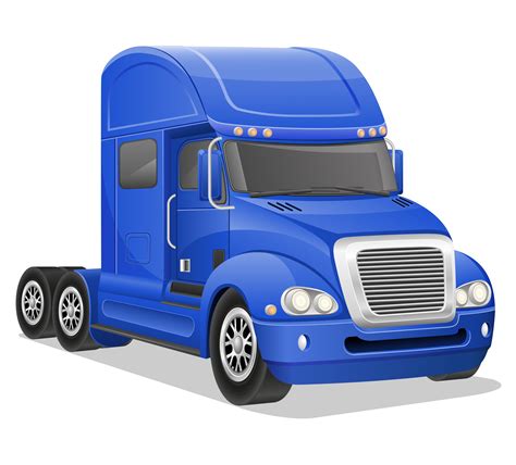 big blue truck vector illustration 489788 Vector Art at Vecteezy