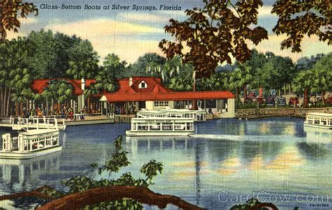 Glass - Bottom Boats At Silver Springs Florida