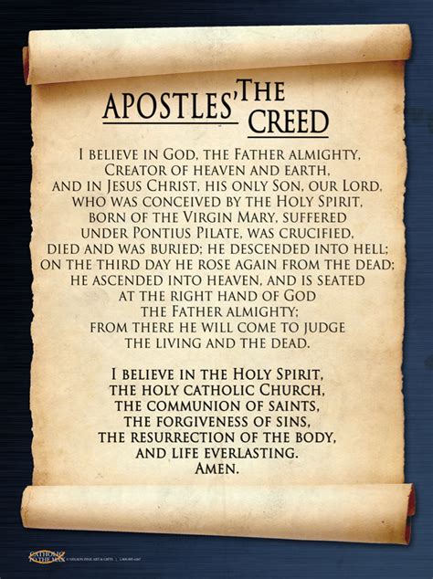 Apostles Creed Apostles Creed Nicene Creed Catholic Printable Prayers | Images and Photos finder