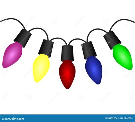 Christmas light bulbs stock illustration. Illustration of design - 36132264