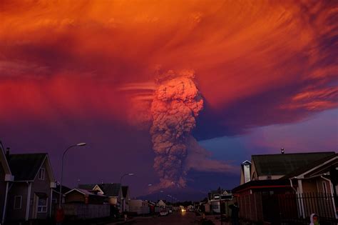 Puerto Montt, Chile A volcano in southern Chile has erupted twice, sending up vast clouds of ash ...