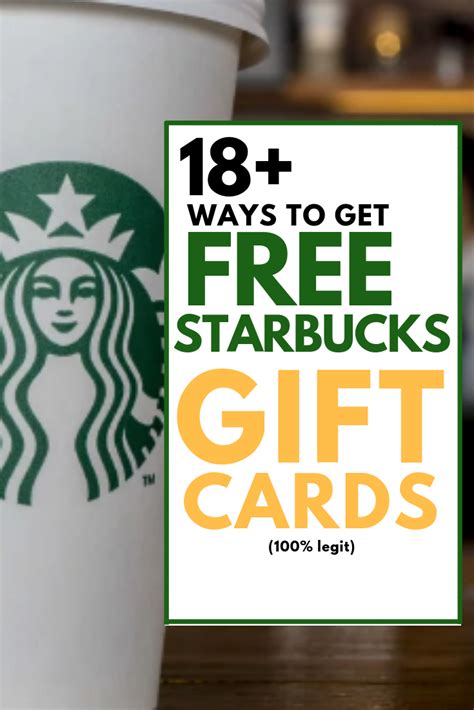 18 Ways to Earn FREE Starbucks Gift Cards (Fast and Easy)