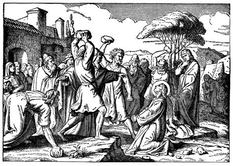 The Stoning of Stephen, the First Martyr | ClipArt ETC