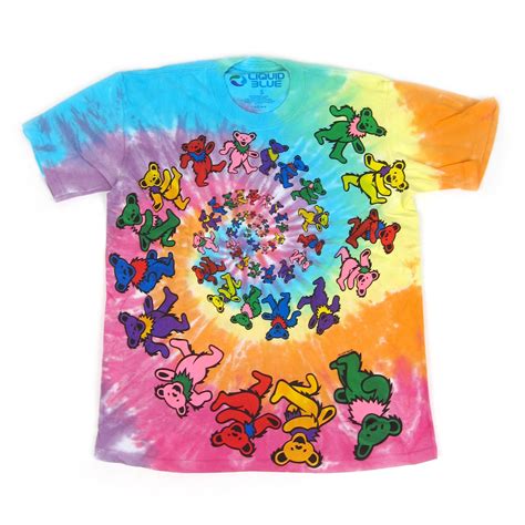 Grateful Dead: Spiral Bears Shirt - Tie Dye – TurntableLab.com