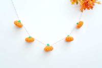 Halloween Crochet Pumpkin Garland | AllFreeCrochet.com