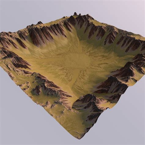 Desert terrain model - TurboSquid 1150268