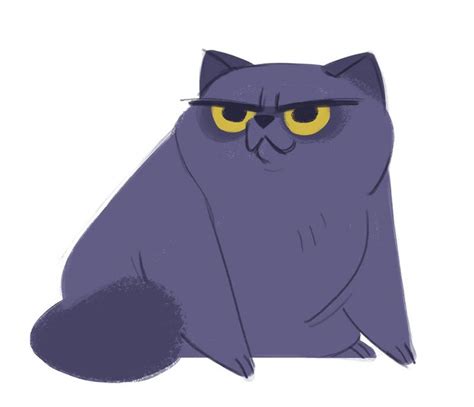 Daily Cat Drawings | Purple cat, Cat doodle, Cat drawing