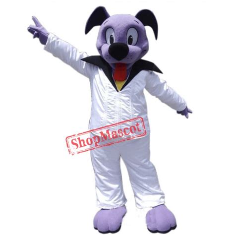 Cute Purple Dog Mascot Costume