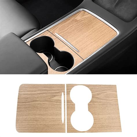 Buy Model Y Wood Center Console Wrap for Tesla Model 3 Model Y 2021 ...