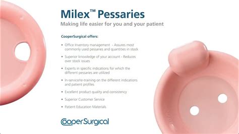 Milex Pessary Cube | Cooper Surgical - YouTube