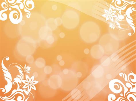 Orange Flowers Bubbles Background Vector Art & Graphics | freevector.com