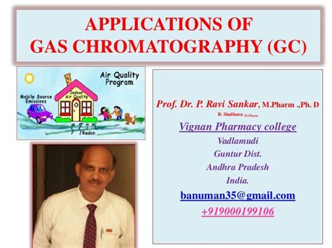 APPLICATIONS OF GAS CHROMATOGRAPHY [APPLICATIONS OF GC] BY Prof. Dr.