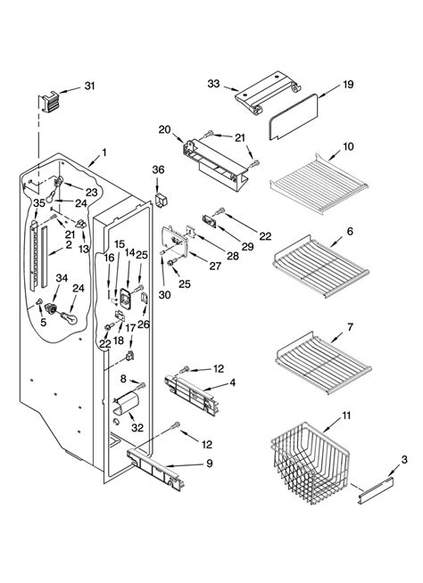 Whirlpool Refrigerator Ice Maker Parts Diagram | Reviewmotors.co