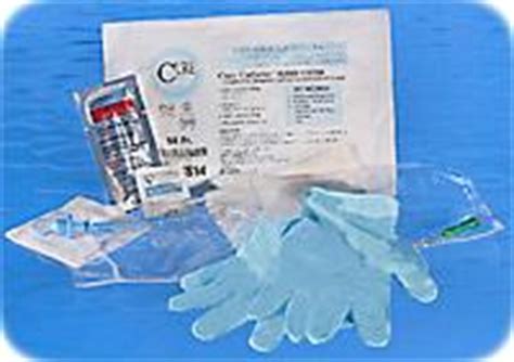 Cure Male 14 French Coude Closed System Catheter Kit