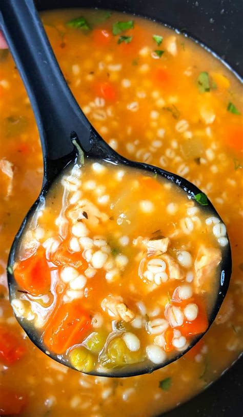 Chicken Barley Soup (One Pot) | One Pot Recipes