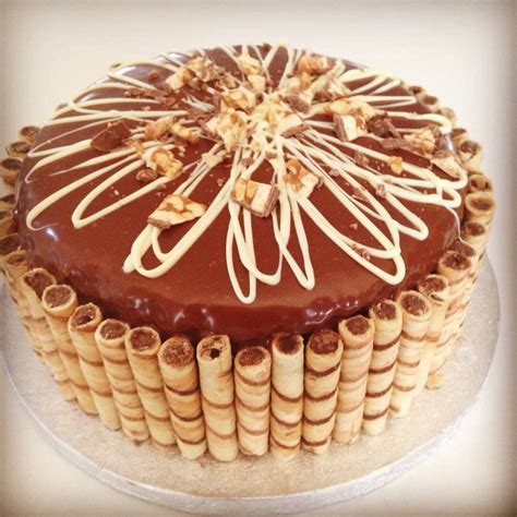 Pirouline cake! | Cake desserts, Cake recipes, Cupcake cakes