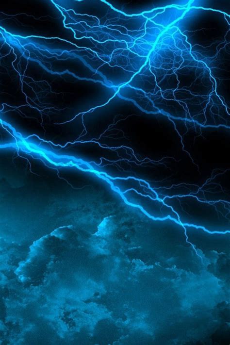 Nature Lightning Scenery Iphone 4s Wallpapers Free 640x960 Hd