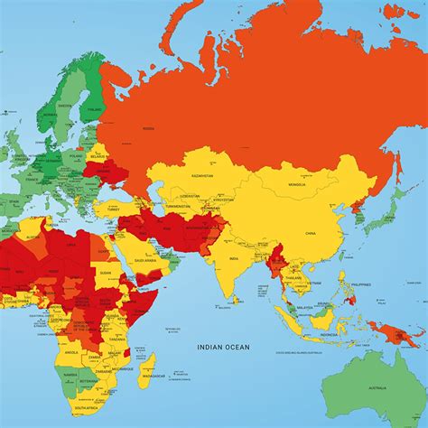 Risk Map 2023: Karte zeigt gefährlichste und sicherste Reiseländer