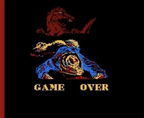 Game over screen in a bootleg of Jurassic Park (NES) : r/creepygaming