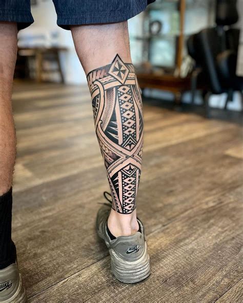 Update more than 84 mens tribal leg tattoos latest - in.cdgdbentre