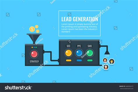 Lead Generation Modern Design Automated Lead Stock Vector (Royalty Free ...