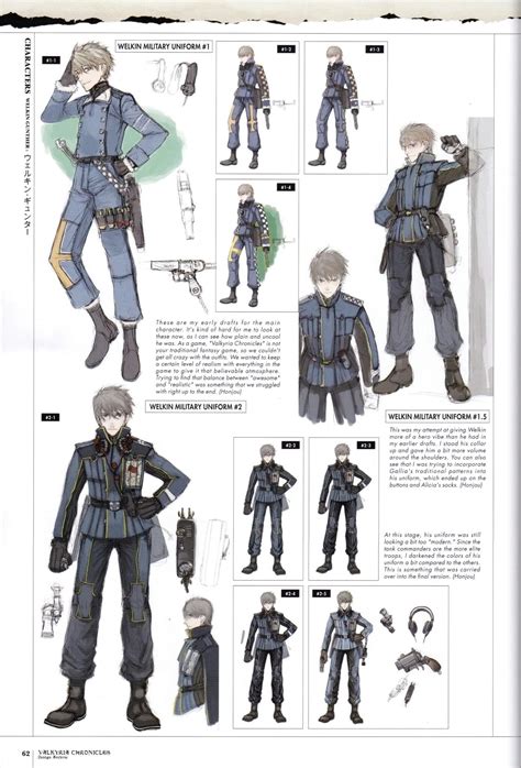 Videogame Art - Valkyria Chronicles - Welkin Concept Art | Anime ...