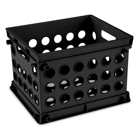 Sterilite Mini Crate Black - Walmart.com - Walmart.com