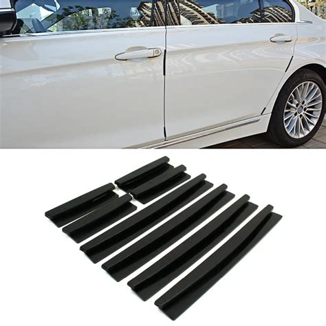 8pcs/set Universal Car Door Guard Edge Corner Bumper Buffer Trim Molding Protection Strip ...