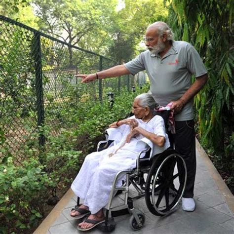 Narendra Modi’s mother Heeraben Modi visits his official residence in ...