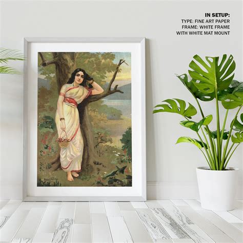 Ahalya Painting & Wall Art Print by Raja Ravi Varma - Dessine Art