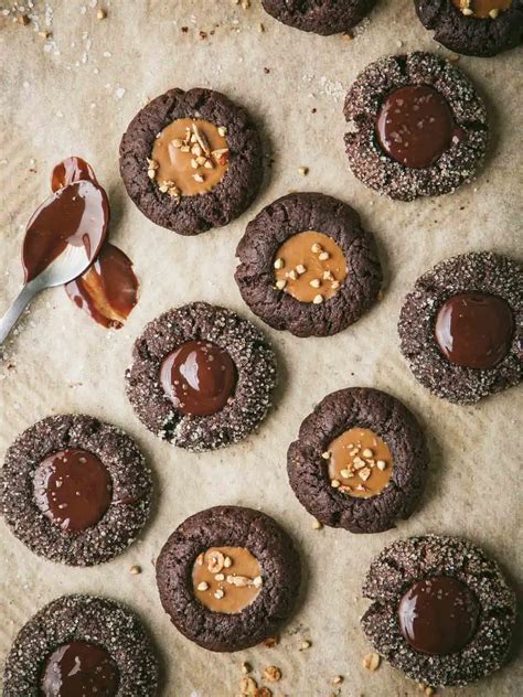 Chocolate Thumbprint Cookies (Vegan) | My Goodness Kitchen