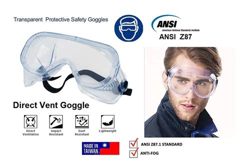 MY Professional Clear Lens Direct Vent Safety Goggles – MY Power Tools