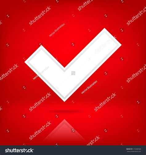 White Check Mark Sign Web Icon Stock Vector (Royalty Free) 115268368 ...