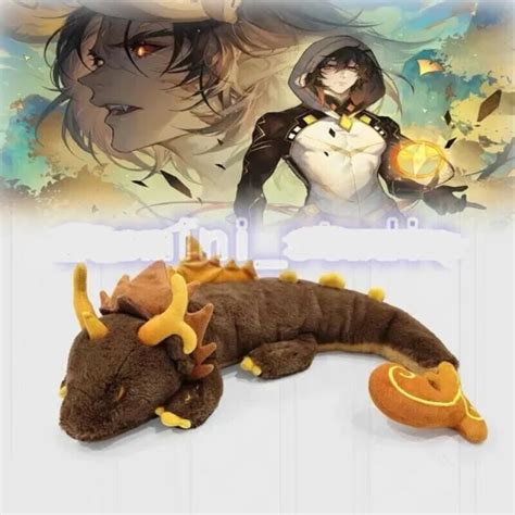 GENSHIN IMPACT ZHONGLI Dragon Pillow plush Toys Cosplay Xmas Gift Anime ...