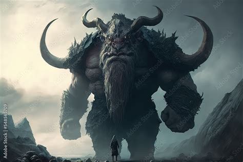 fantasy giant monster in concept Norse Mythology Stock Illustration | Adobe Stock