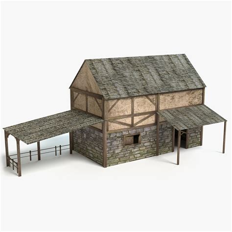 Medieval Stables 3D Model $8 - .obj .fbx .dae .blend .3ds - Free3D