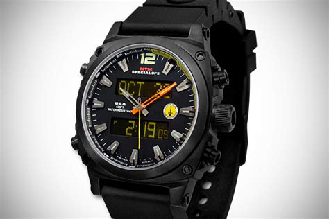 MTM Special Ops Black Air Stryk Military Watch - mikeshouts