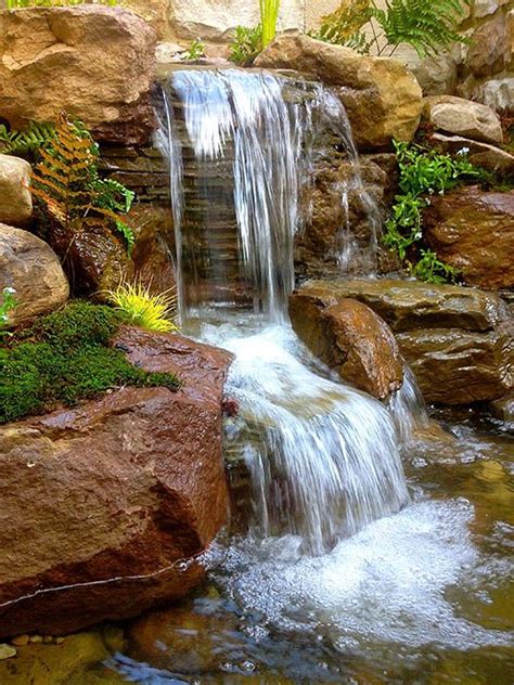 Waterfall flowing into pond by Arbor Ridge located in Harford County ...