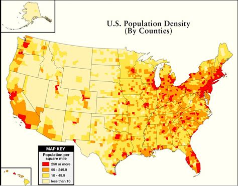 Map Of Us Population Density 2020