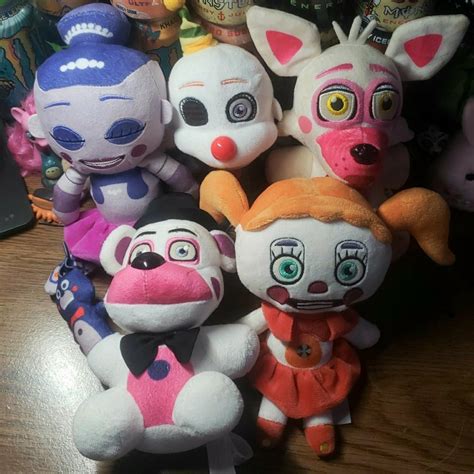 Fnaf sister location plushies, full set (minus... - Depop