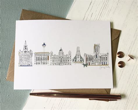 Liverpool Skyline Card | Liverpool Gift Company