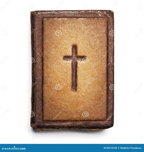 Old Bible Cover, Vintage Leather Front Book Texture with Cross, Stock Image - Image of ancient ...