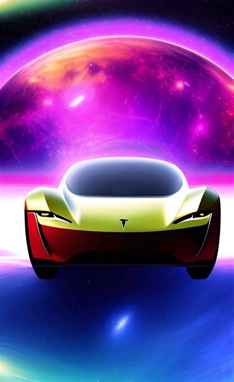 Tesla Roadster In Space Artificial Intelligence Art Wallpaper Wallpaper ...