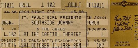 Southside Johnny Vintage Tickets at Wolfgang's