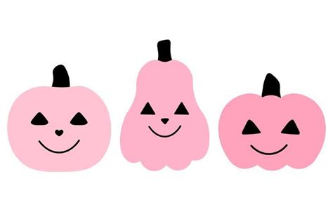 Cute Pink Halloween clipart SVG. Pink Halloween sublimation (2086948) | Illustrations | Design ...