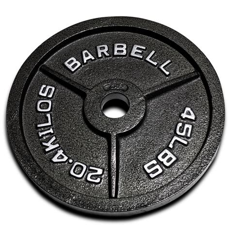 CAP Barbell, 45lb Olympic Cast Iron Weight Plate, Single - Walmart.com