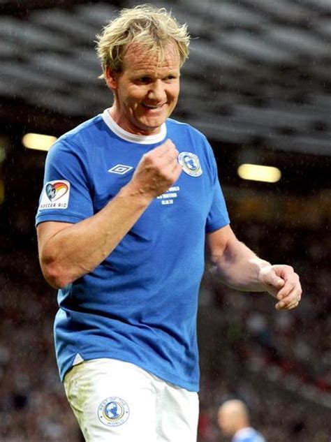 Gordon Ramsay - Celebrities at Soccer Aid 2012 - Heart