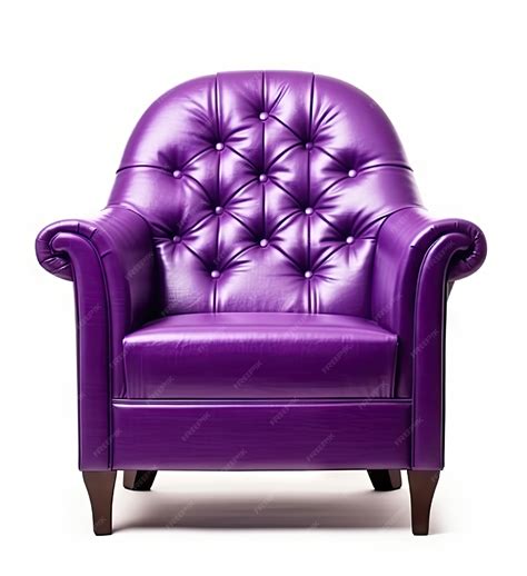 Premium Photo | Purple color armchair Modern designer chair on white ...