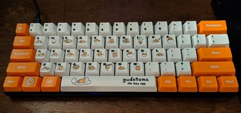 Cute gudetama keyboard my ex made for me when he still loved me. Clear ...